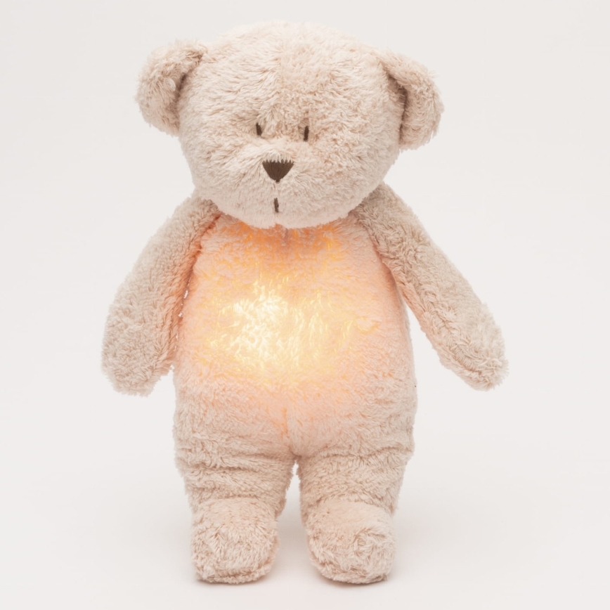 Moonie - Mīļmantiņa ar melodiju un lampu lācītis 2.0 organic roze