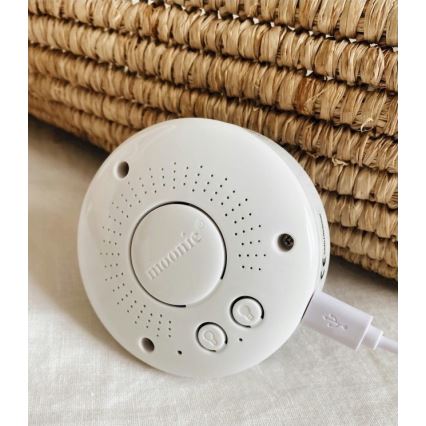 Moonie - Mīļmantiņa ar melodiju un lampu lācītis organisks kapučīno dabisks