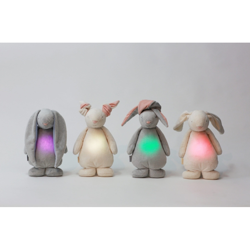 Moonie - Mīļmantiņa ar melodiju un lampu, sudraba zaķēns