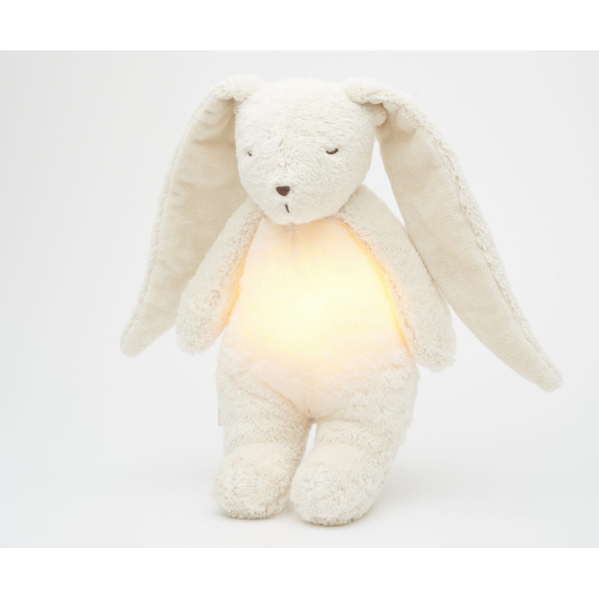 Moonie - Mīļmantiņa ar melodiju un lampu zaķītis 2.0 organic polar