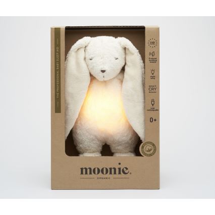 Moonie - Mīļmantiņa ar melodiju un lampu zaķītis 2.0 organic polar