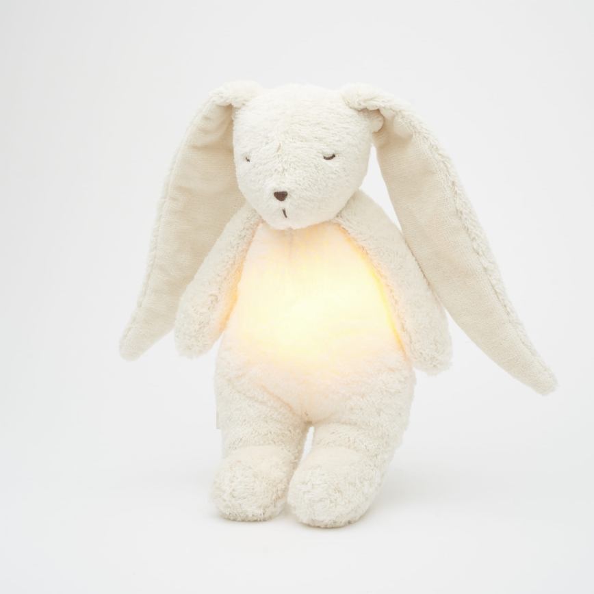 Moonie - Mīļmantiņa ar melodiju un lampu zaķītis organisks polārs dabisks