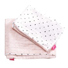 MOTHERHOOD - Kokvilnas muslīna gultas veļa mazuļa gultiņai Pro-Washed 2-piece rozā