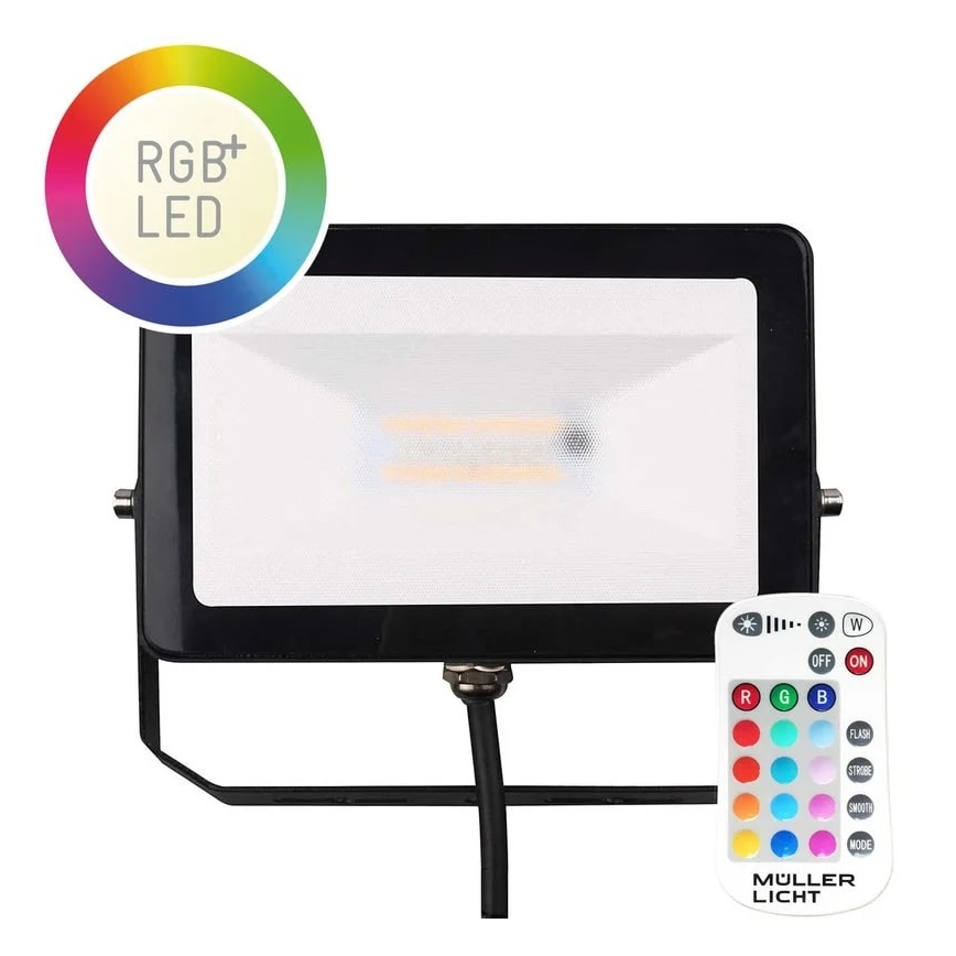 Müller-Licht - LED RGBW Aptumšojama āra Prožektors LED/10W/230V IP65 + tālvadības pults