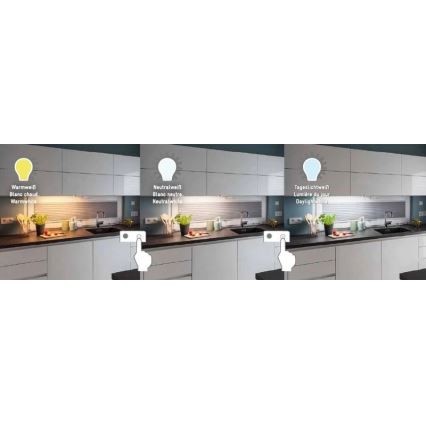 Müller-Licht - LED Virtuves zem skapīša lampa ar sensoru CASSIA LED/8W/230V 3000/4000/6500K