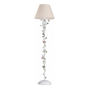 MW-LIGHT - Grīdas lampa FLORA 1xE27/40W/230V balta/krēmīga