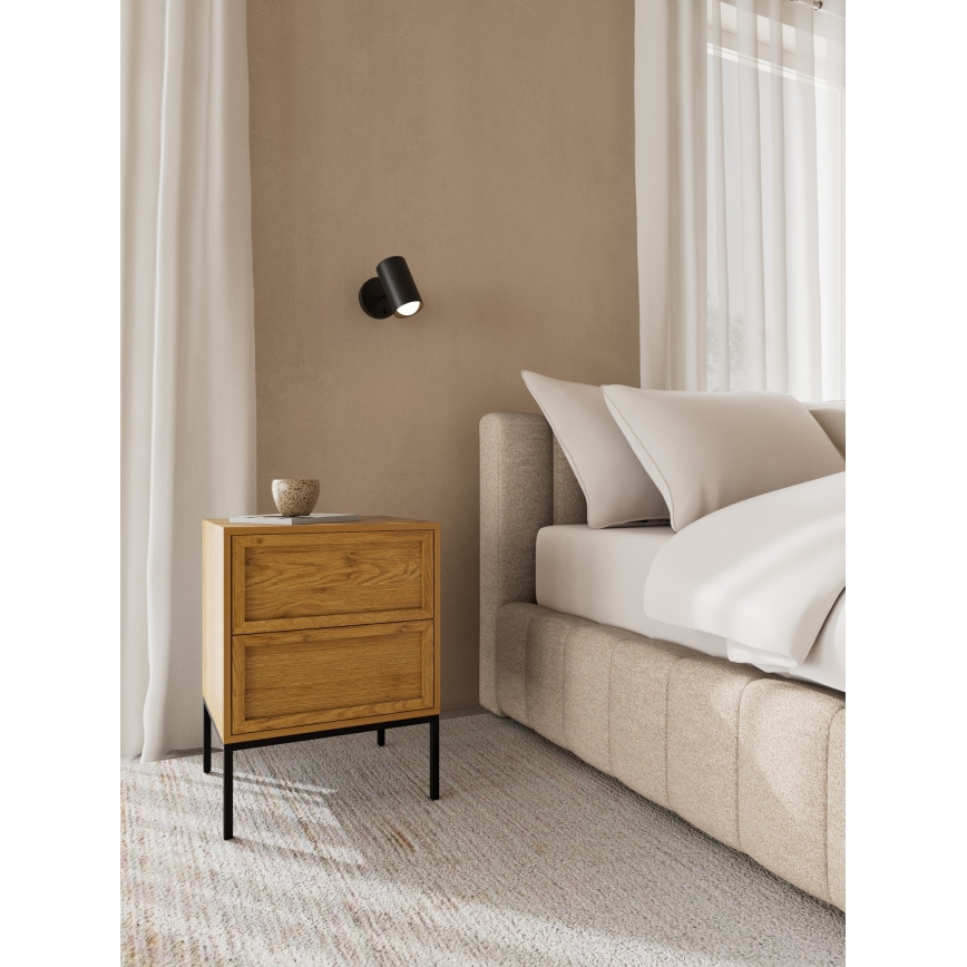 Naktsgaldiņš ALIN 46x40 cm gaiši brūns