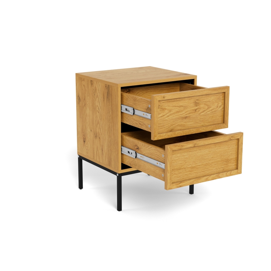 Naktsgaldiņš ALIN 46x40 cm gaiši brūns