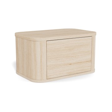 Naktsgaldiņš MADERA 46x30 cm, baltais ozols