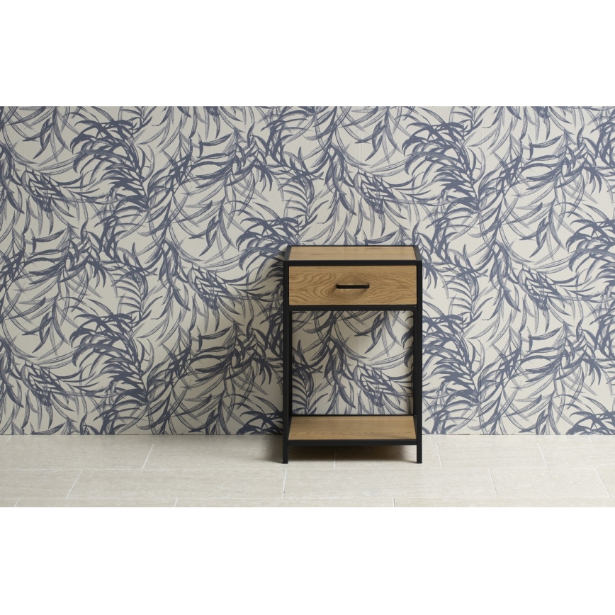 Naktsgaldiņš SARON ozols/melns