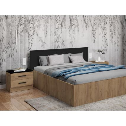 Naktsgaldiņš TOD ozols craft/melns