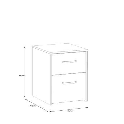 Naktsgaldiņš URO, artisan ozols/balts