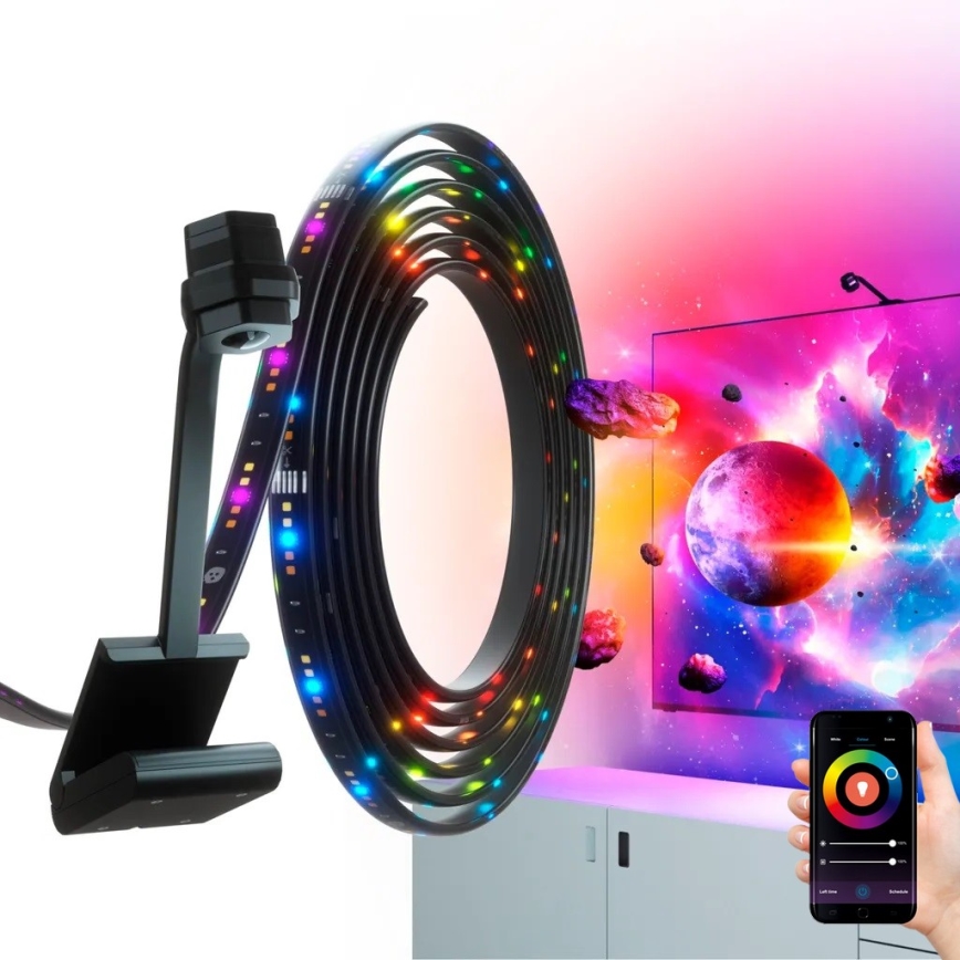 Nanoleaf - 4D ekrāna spoguļattēla iestatīšana + Lightstrips basic komplekts 5,2m 85''