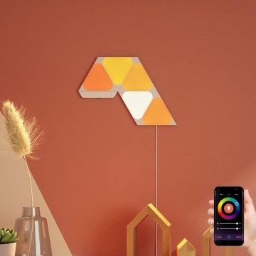 Nanoleaf - KOMPLEKTS 5x LED RGB Aptumšojams panelis TRIANGLES LED/0,5W/230V 1200-6500K Wi-Fi