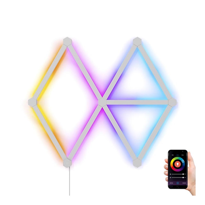 Nanoleaf - KOMPLEKTS 9x LED RGBW Aptumšojama sliede LINES LED/2W/230V 1200-6000K Wi-Fi