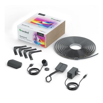 Nanoleaf - 4D ekrāna spoguļattēla iestatīšana + Lightstrips basic komplekts 5,2m 85''