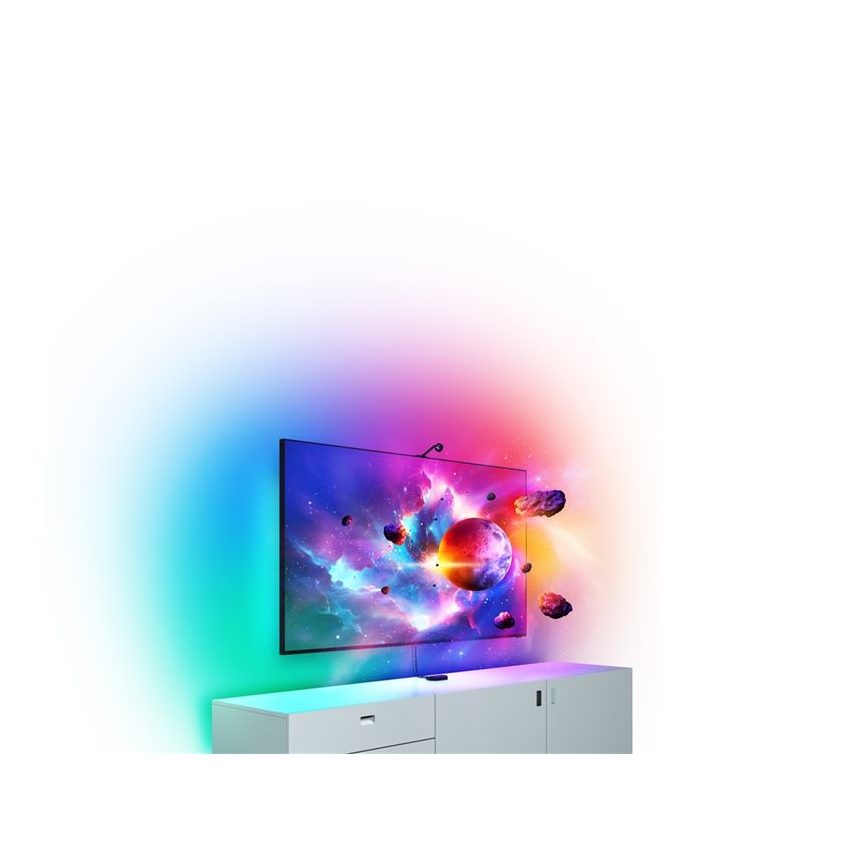 Nanoleaf - 4D ekrāna spoguļattēla iestatīšana + Lightstrips basic komplekts 5,2m 85''