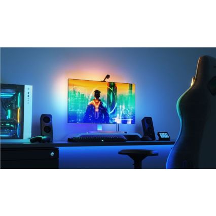 Nanoleaf - 4D ekrāna spoguļattēla iestatīšana + Lightstrips basic komplekts 5,2m 85''