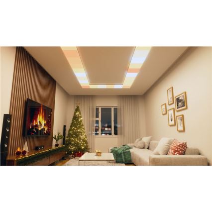 Nanoleaf - Komplekts 3x LED RGBW aptumšojami griestu gaismekļi SKYLIGHT LED/18W/230V + 2xLED/16W/230V 2700-6500K Wi-Fi
