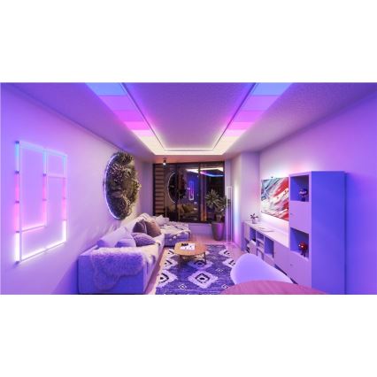 Nanoleaf - KOMPLEKTS 3x RGBW Aptumšojama griestu lampa SKYLIGHT 1xLED/18W/230V + 2xLED/16W/230V 2700-6500K Wi-Fi