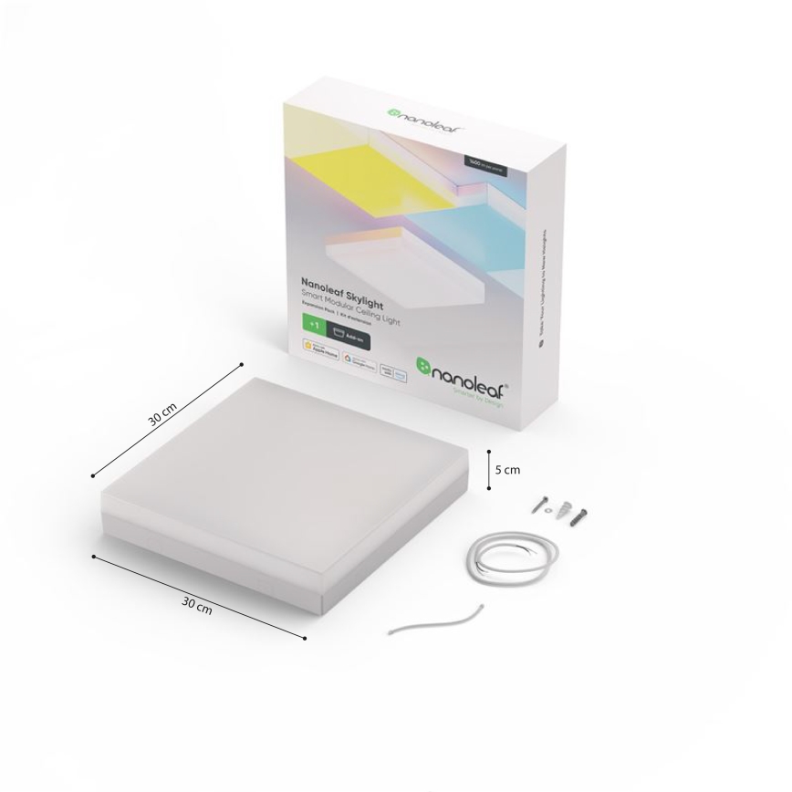 Nanoleaf - Pagarinātāja komplekts LED RGBW Aptumšojama lampa SKYLIGHT LED/16W/230V 2700-6500K Wi-Fi