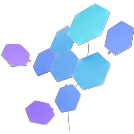 Nanoleaf - KOMPLEKTS 9x LED RGB Aptumšojams panelis SHAPES HEXAGON LED/2W/230V 1200-6500K Wi-Fi