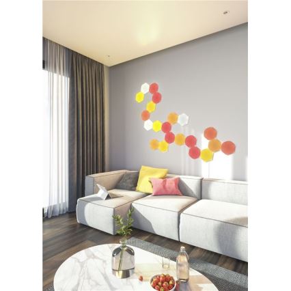 Nanoleaf - KOMPLEKTS 9x LED RGB Aptumšojams panelis SHAPES HEXAGON LED/2W/230V 1200-6500K Wi-Fi