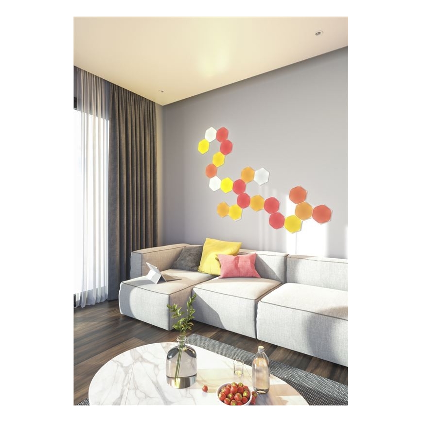 Nanoleaf - KOMPLEKTS 9x LED RGB Aptumšojams panelis SHAPES HEXAGON LED/2W/230V 1200-6500K Wi-Fi