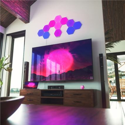 Nanoleaf - KOMPLEKTS 9x LED RGB Aptumšojams panelis SHAPES HEXAGON LED/2W/230V 1200-6500K Wi-Fi
