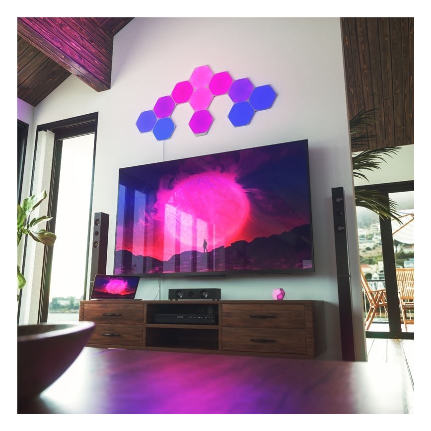Nanoleaf - KOMPLEKTS 9x LED RGB Aptumšojams panelis SHAPES HEXAGON LED/2W/230V 1200-6500K Wi-Fi