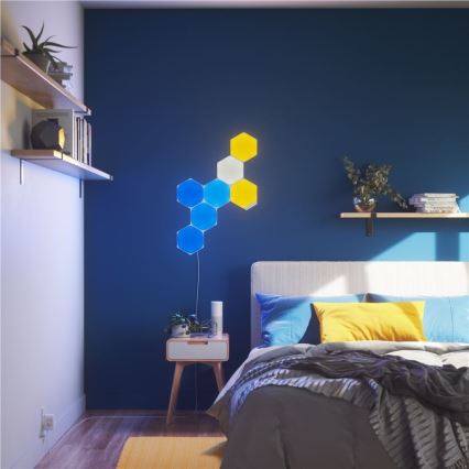 Nanoleaf - KOMPLEKTS 9x LED RGB Aptumšojams panelis SHAPES HEXAGON LED/2W/230V 1200-6500K Wi-Fi
