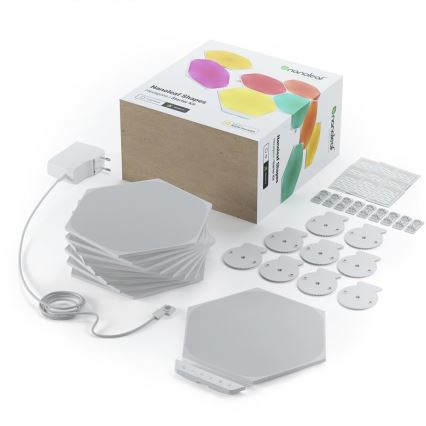 Nanoleaf - KOMPLEKTS 9x LED RGB Aptumšojams panelis SHAPES HEXAGON LED/2W/230V 1200-6500K Wi-Fi