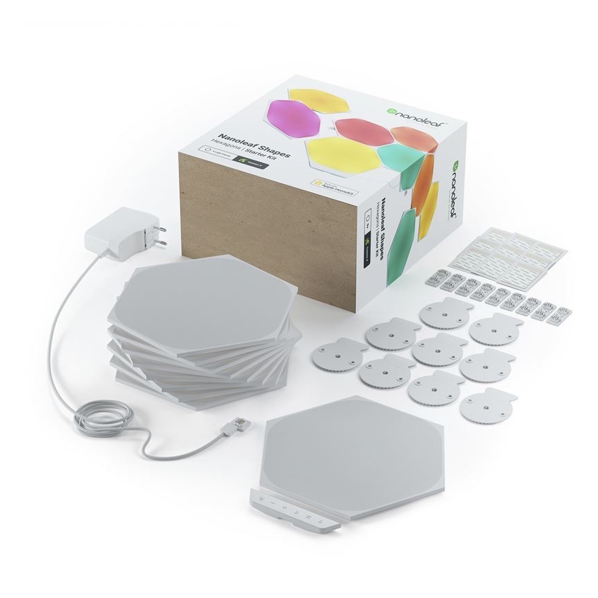 Nanoleaf - KOMPLEKTS 9x LED RGB Aptumšojams panelis SHAPES HEXAGON LED/2W/230V 1200-6500K Wi-Fi