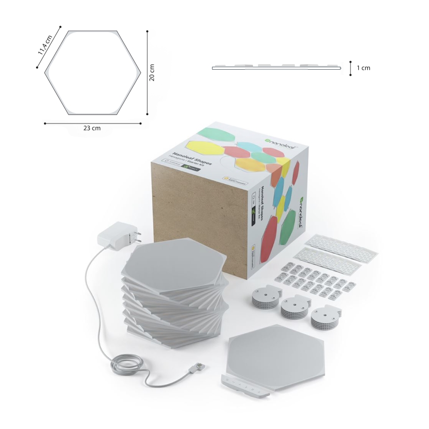Nanoleaf - KOMPLEKTS 15x LED RGB Aptumšojams panelis LED/2W/230V 1200-6500K Wi-Fi