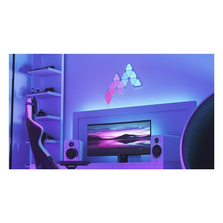 Nanoleaf NL48-1001TW-10PK - KOMPLEKTS 10pcs LED RGB Dimmable pannel TRIANGLES LED/0,5 Wi-Fi