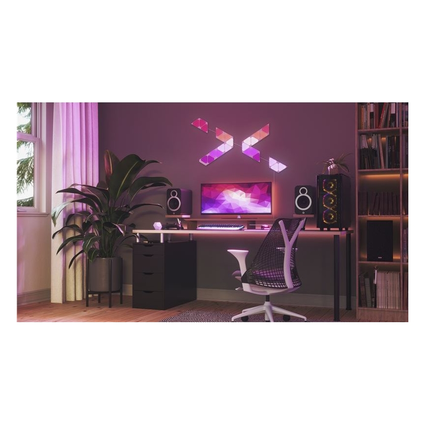 Nanoleaf NL48-1001TW-10PK - KOMPLEKTS 10pcs LED RGB Dimmable pannel TRIANGLES LED/0,5 Wi-Fi
