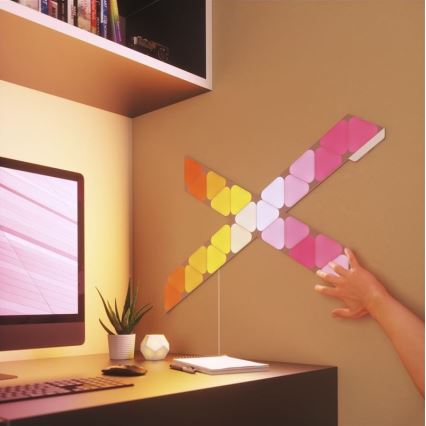 Nanoleaf NL48-1001TW-10PK - KOMPLEKTS 10pcs LED RGB Dimmable pannel TRIANGLES LED/0,5 Wi-Fi