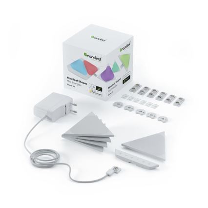 Nanoleaf - KOMPLEKTS 5x LED RGB Aptumšojams panelis TRIANGLES LED/0,5W/230V 1200-6500K Wi-Fi