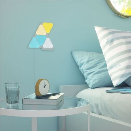 Nanoleaf - KOMPLEKTS 5x LED RGB Aptumšojams panelis TRIANGLES LED/0,5W/230V 1200-6500K Wi-Fi