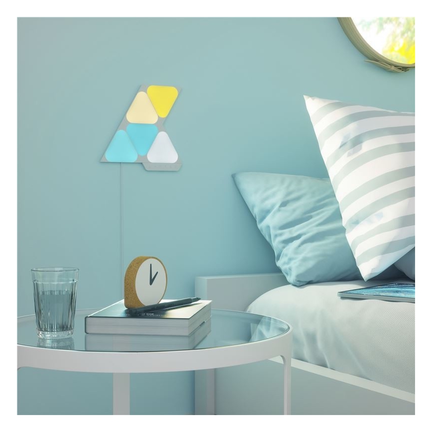 Nanoleaf - KOMPLEKTS 5x LED RGB Aptumšojams panelis TRIANGLES LED/0,5W/230V 1200-6500K Wi-Fi