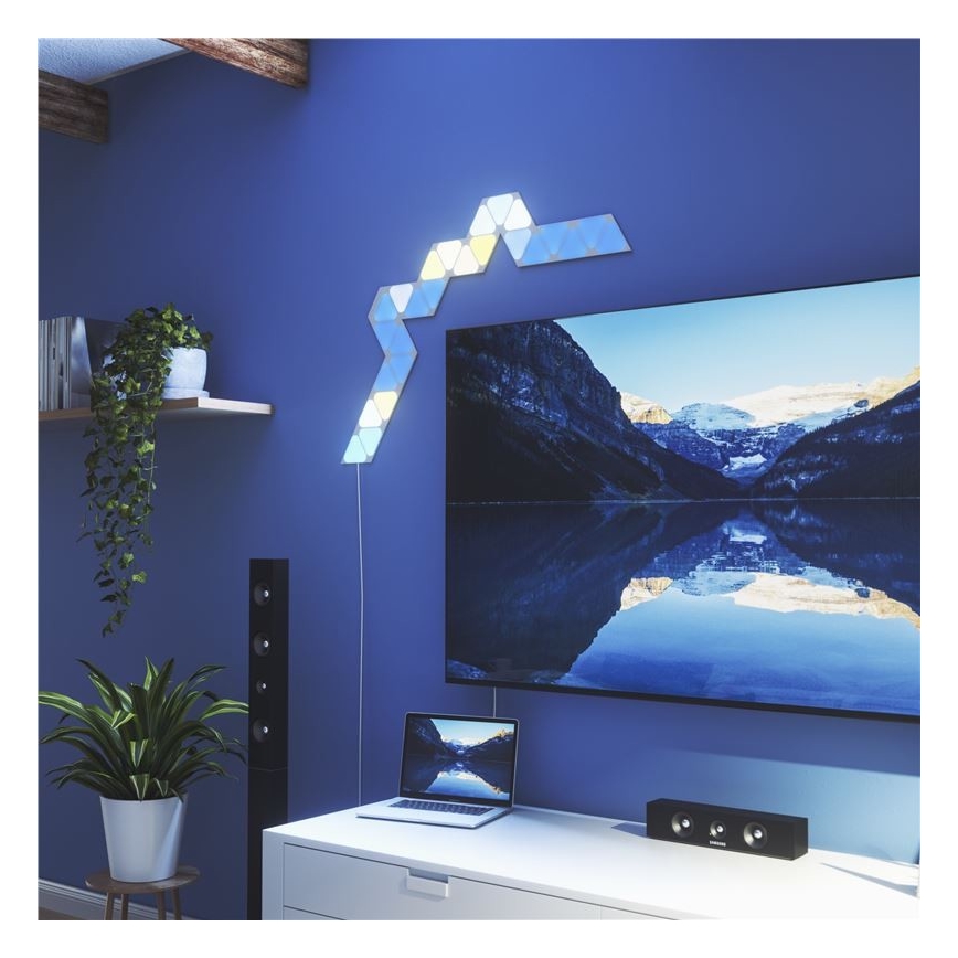 Nanoleaf - KOMPLEKTS 5x LED RGB Aptumšojams panelis TRIANGLES LED/0,5W/230V 1200-6500K Wi-Fi