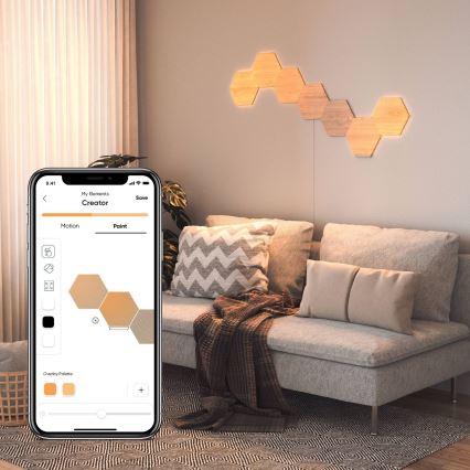 Nanoleaf - KOMPLEKTS 3x LED Aptumšojams panelis HEXAGONS LED/2W/230V Wi-Fi