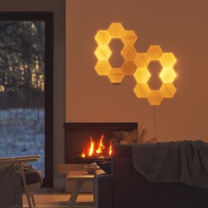 Nanoleaf - KOMPLEKTS 13x LED Aptumšojams panelis HEXAGONS LED/2W/230V Wi-Fi