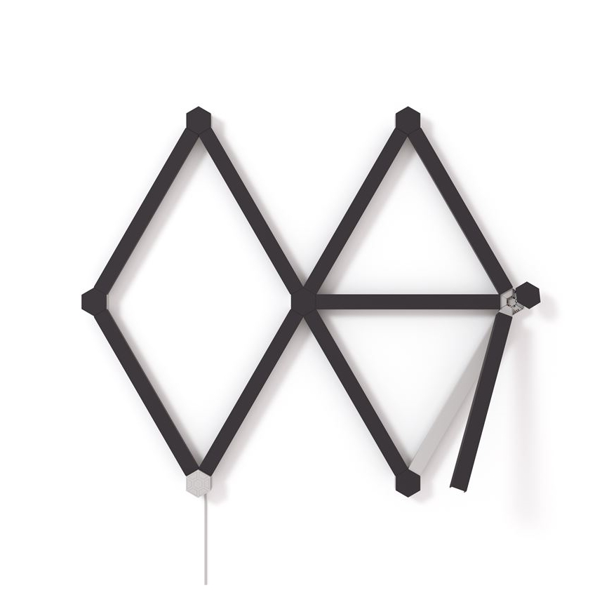 Nanoleaf - Sliežu pārsegu komplekts LINES 9 gab. melna matēts