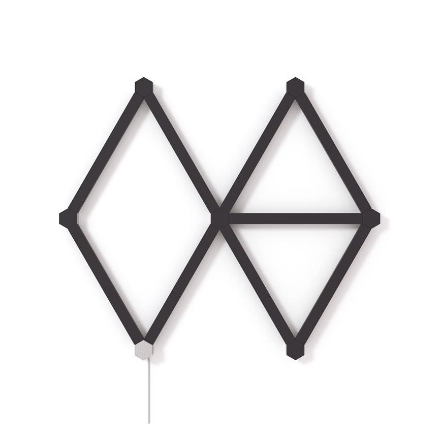 Nanoleaf - Sliežu pārsegu komplekts LINES 9 gab. melna matēts
