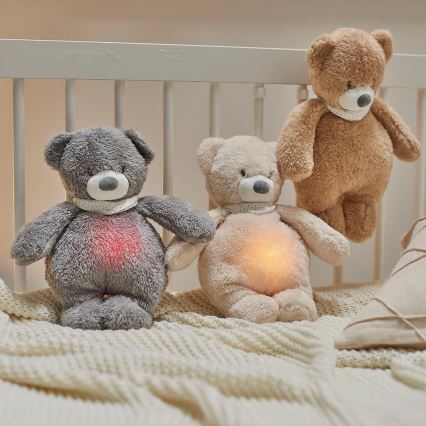 Nattou - Mīļmantiņa ar melodiju un lampu SLEEPY BEAR 4in1 bēša