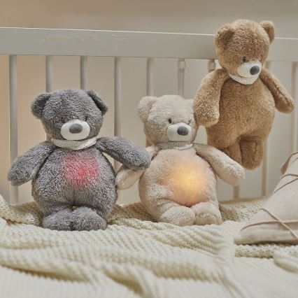 Nattou - Mīļmantiņa ar melodiju un lampu SLEEPY BUNNY 4in1 bēša