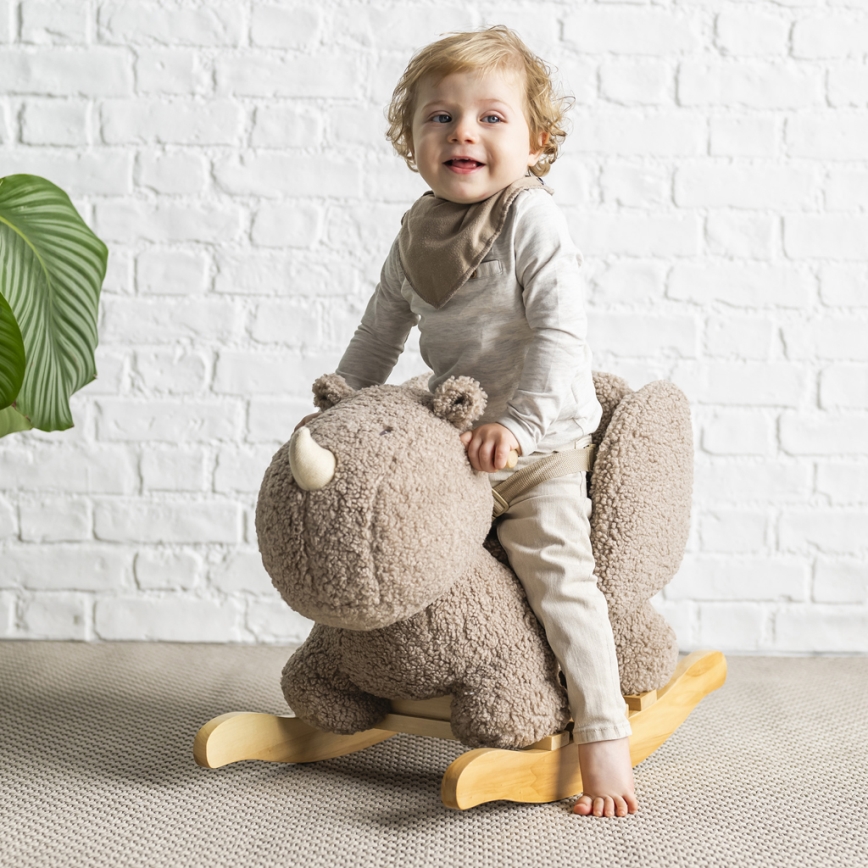 Nattou - Šūpuļkrēsliņš TEDDY degunradži