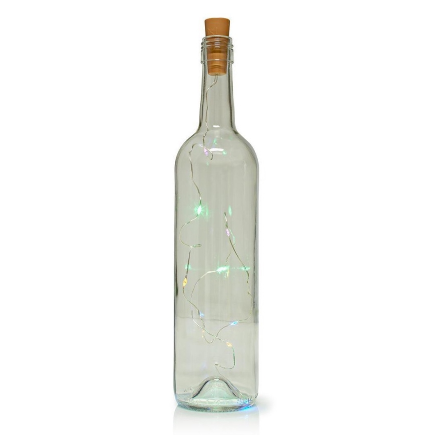 LED Dekoratīvā virtene ar pudeles aizbāzni 8xLED/3xLR44 IP44 0,798m