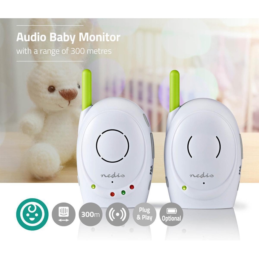 Bezvadu bērnu monitors 5W/230V